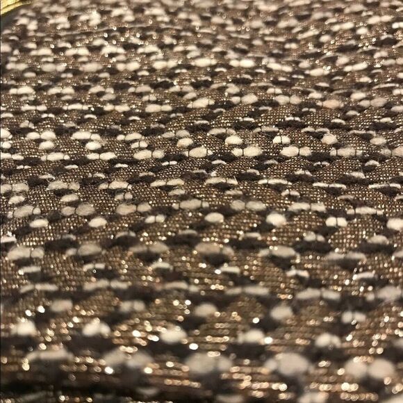 ETCETERA GOLD BRONZE METALLIC PENCIL SKIRT WOOL BLEND EXPOSED ZIPPERS SIZE 4 - Picture 5 of 12